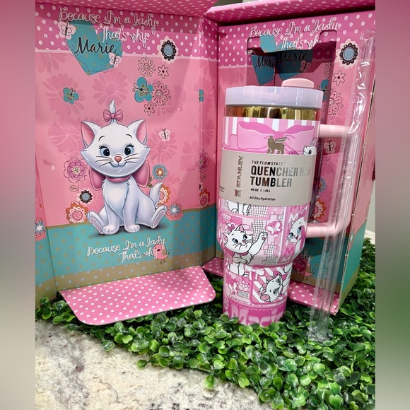 Stanley Other - Stanley Disney Marie Mug with Pink and Blue Accents